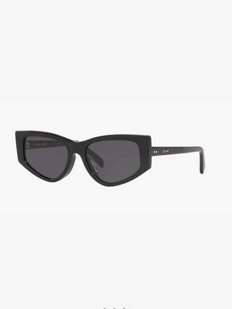 celine cl40223f|Celine Smoke Cat Eye Ladies Sunglasses CL40223F 01A 56.